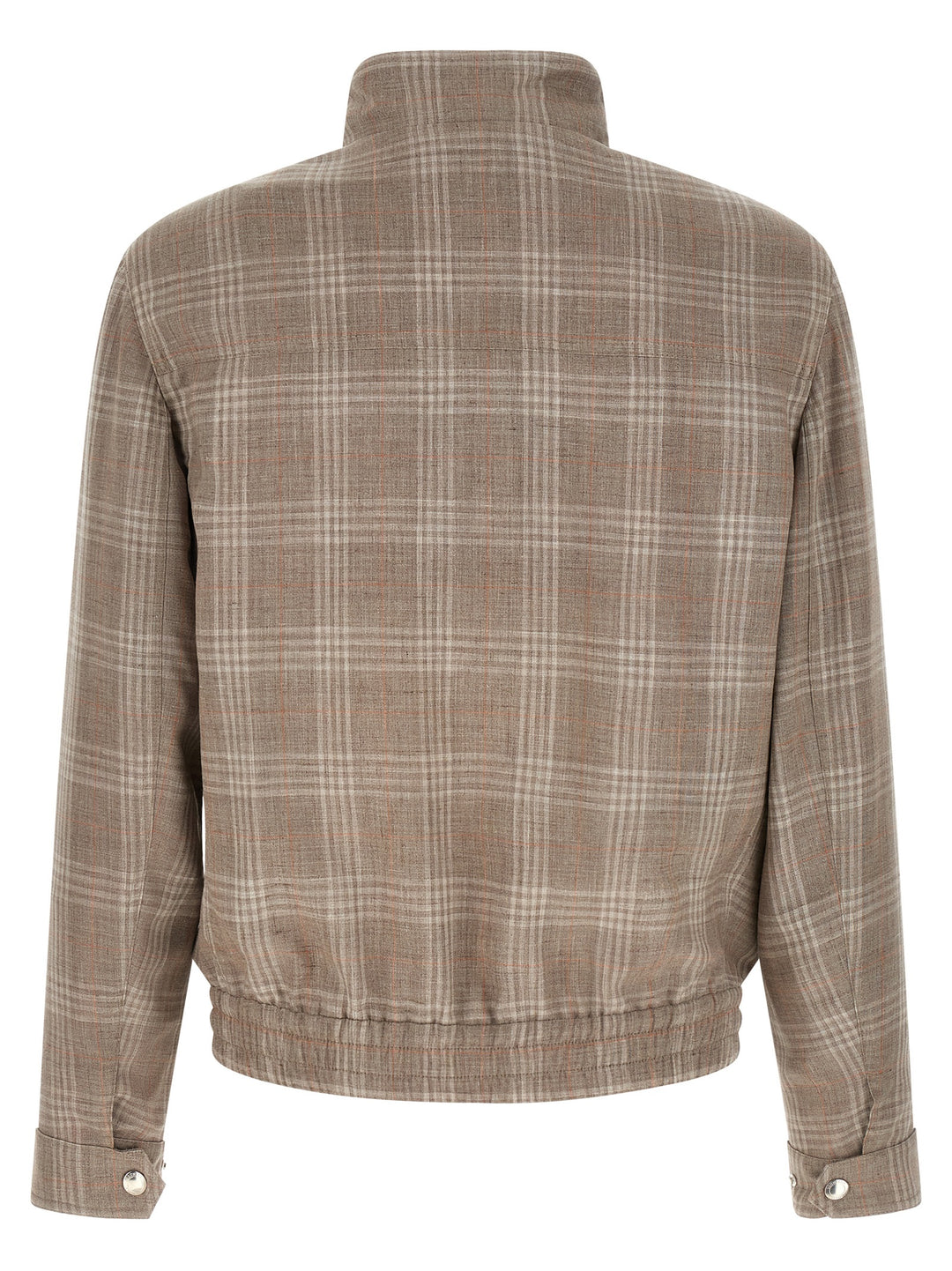 Brunello Cucinelli Brown Wool Full-Length Jacket