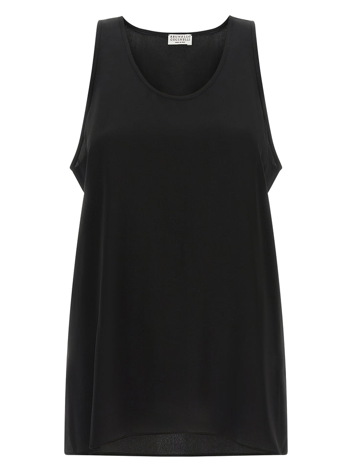 Brunello Cucinelli Black Silk Shirt