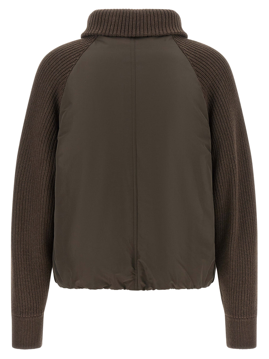Brunello Cucinelli Brown Cotton Full-Length Jacket