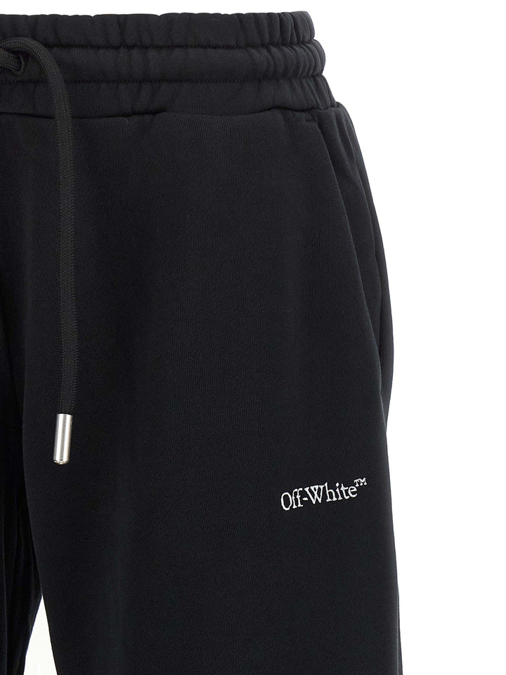 Off-White Black Cotton Joggers (Workout Pants)