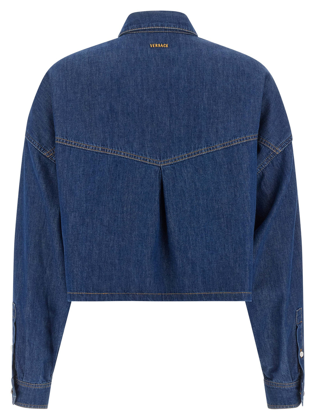 Versace Blue Cotton Blouse