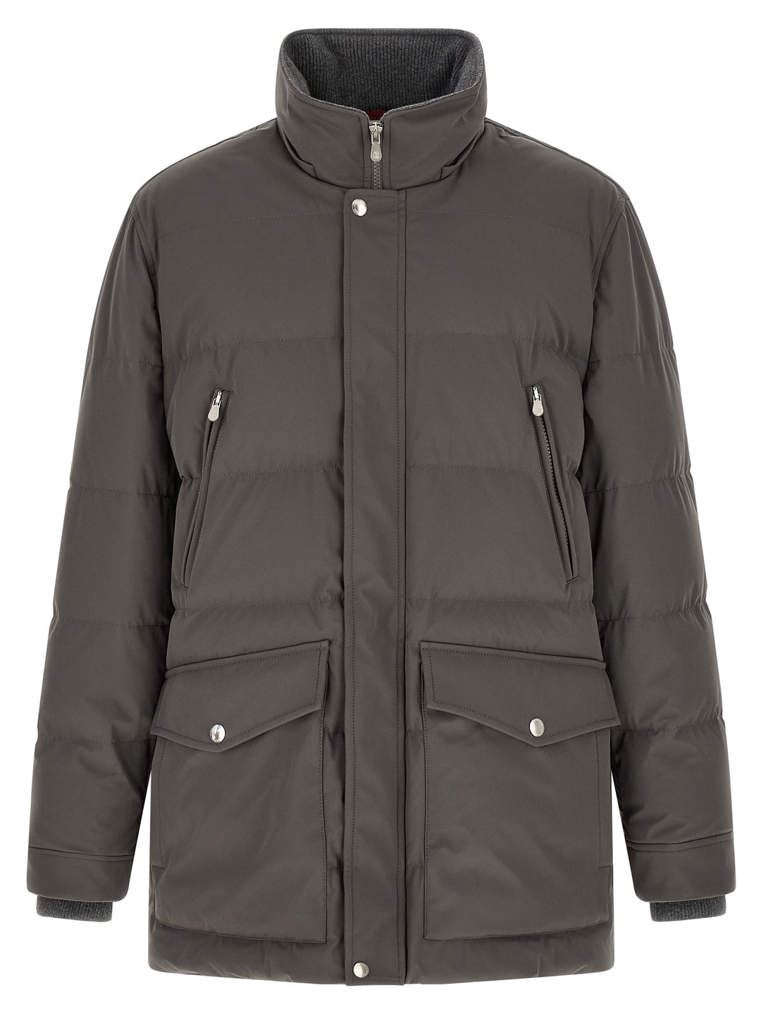 Brunello Cucinelli Gray Polyamide Parka