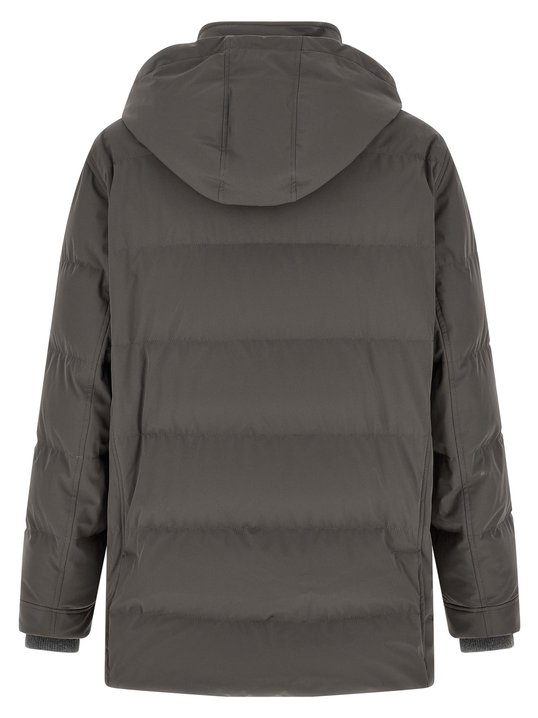 Brunello Cucinelli Gray Polyamide Parka