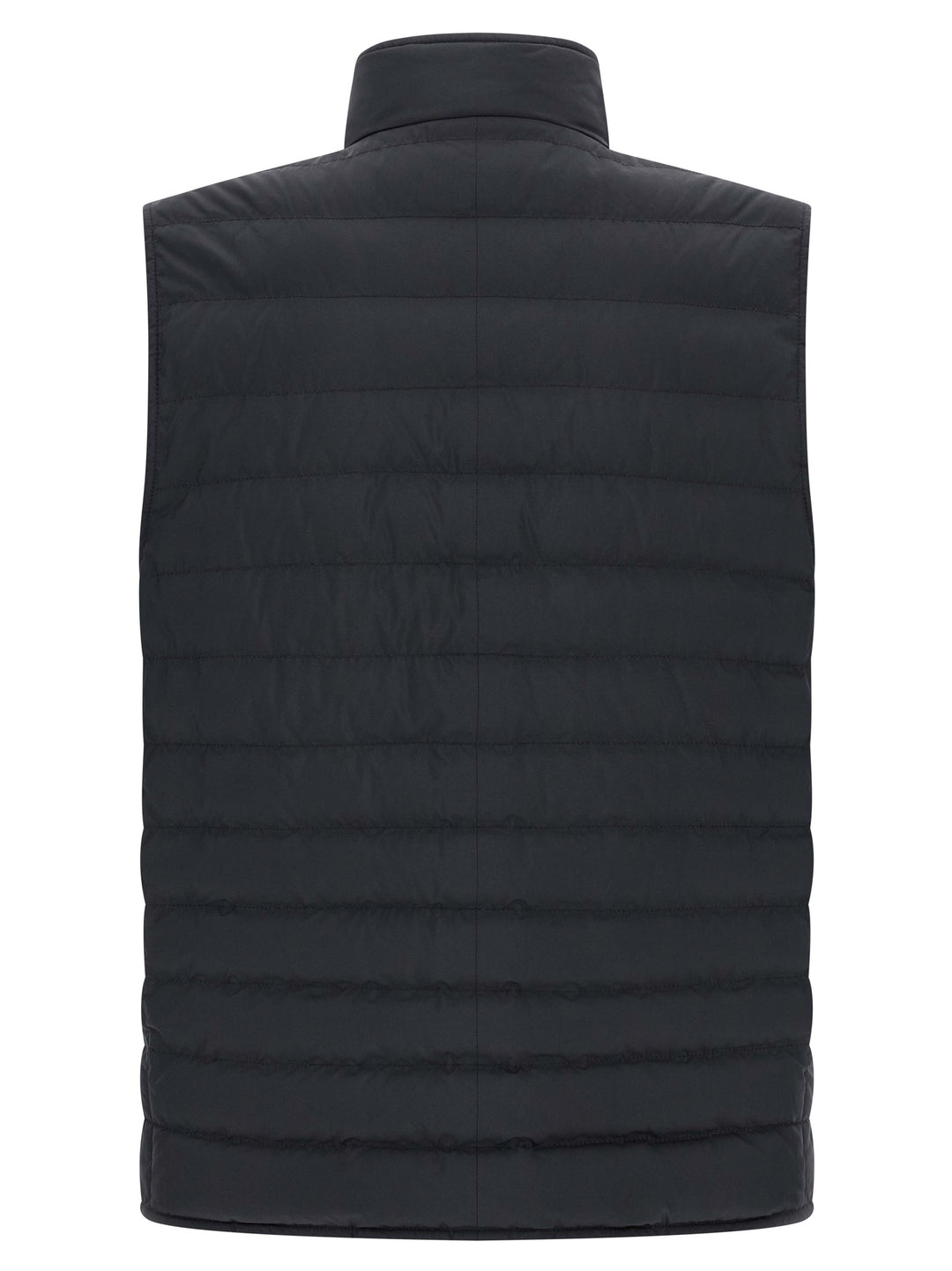 Brunello Cucinelli Blue Polyester Sleeveless Jacket