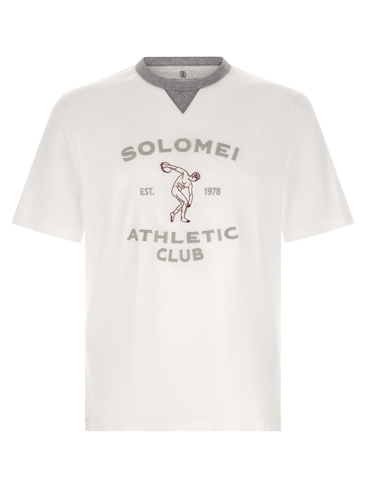 Brunello Cucinelli White Cotton T-Shirt