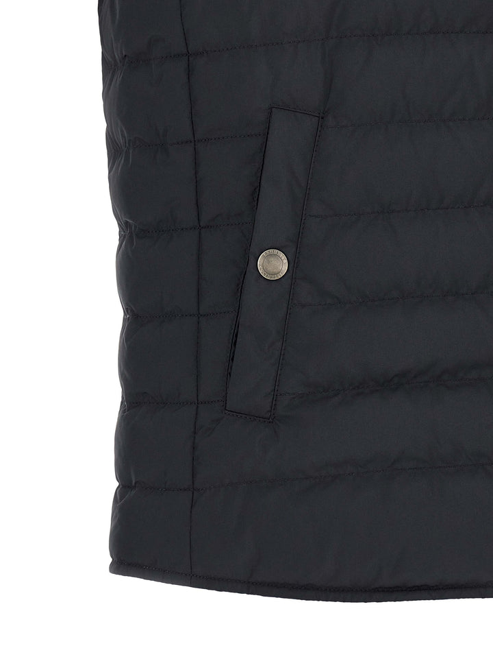 Brunello Cucinelli Blue Polyester Sleeveless Jacket