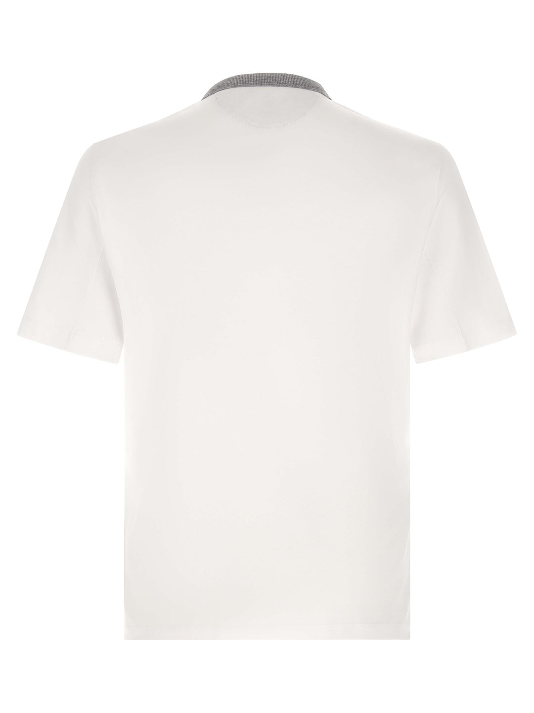 Brunello Cucinelli White Cotton T-Shirt