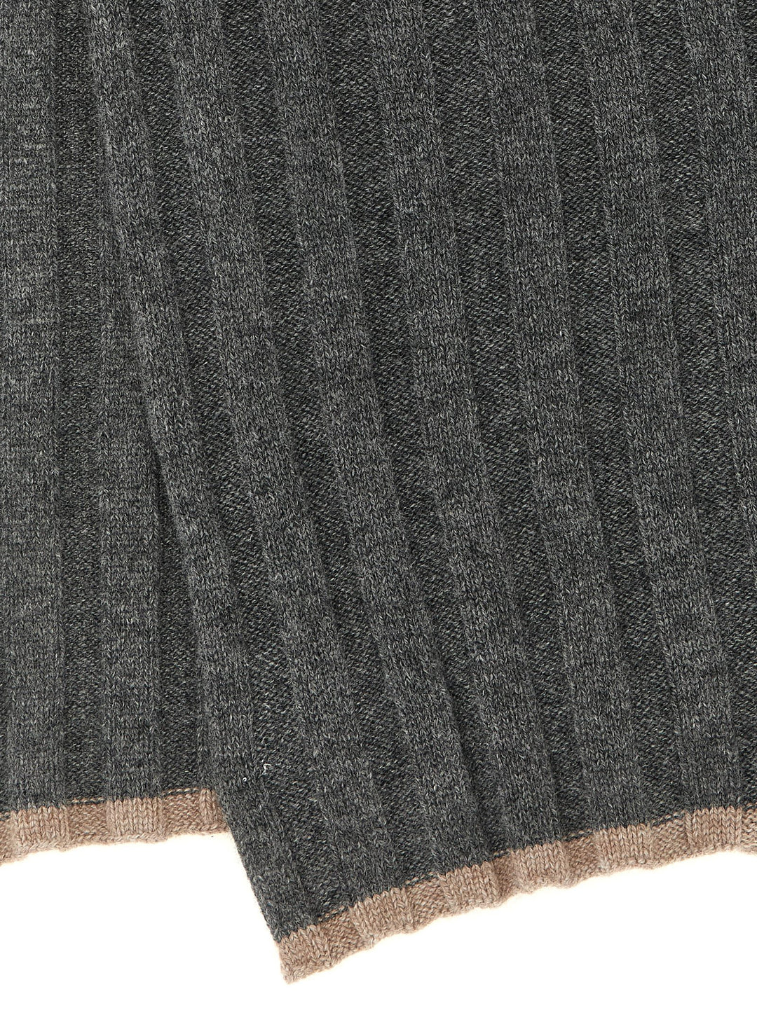 Brunello Cucinelli Gray Cashmere Scarf