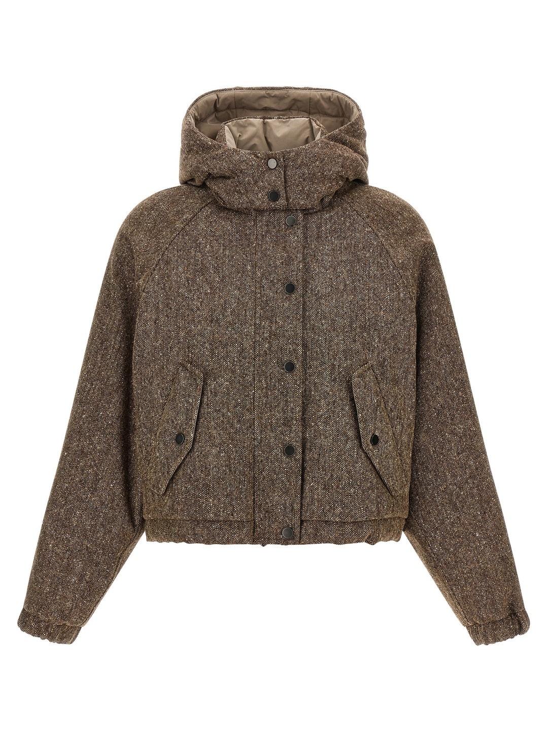Brunello Cucinelli Brown Virgin Wool Full-Length Jacket