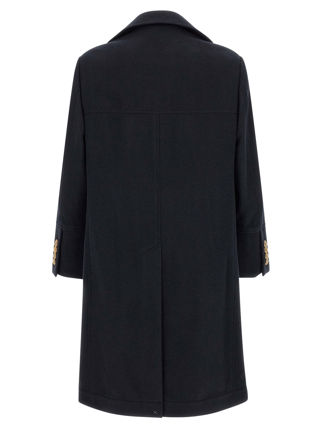 Brunello Cucinelli Blue Cashmere Coat
