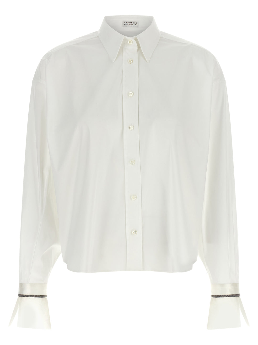 Brunello Cucinelli White Cotton Blouse