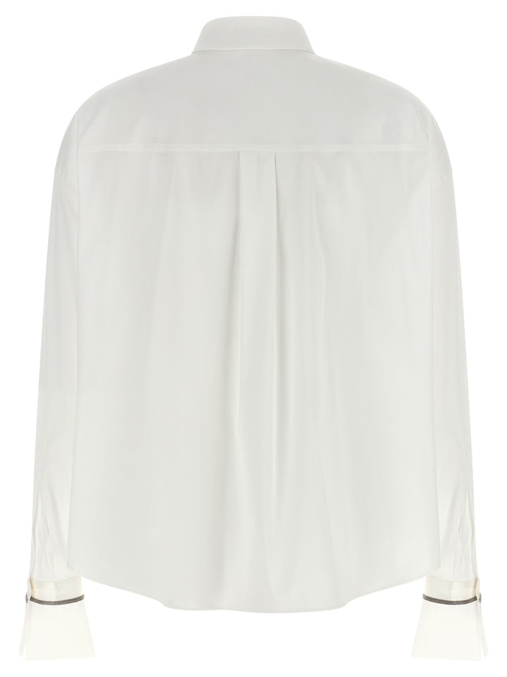 Brunello Cucinelli White Cotton Blouse