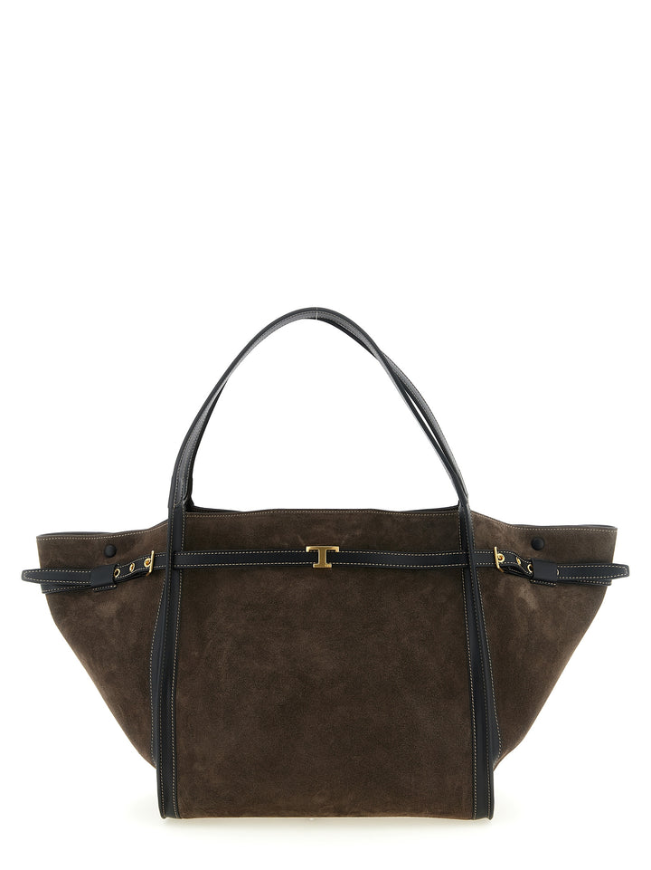 Tod's Brown Calfskin Tote Bag