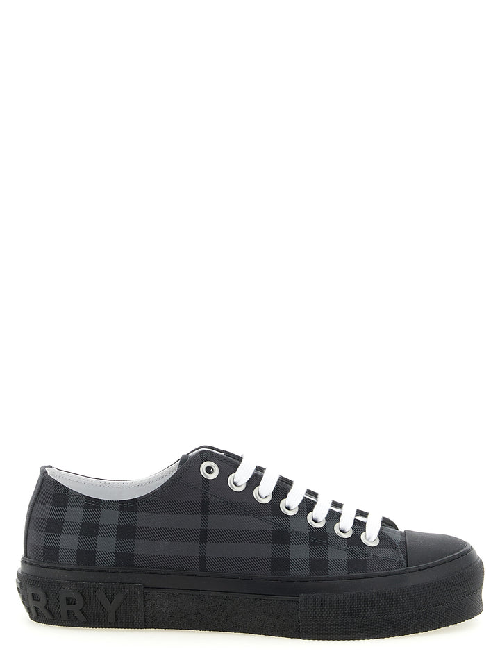 Burberry Gray Polyamide Low Top Sneakers