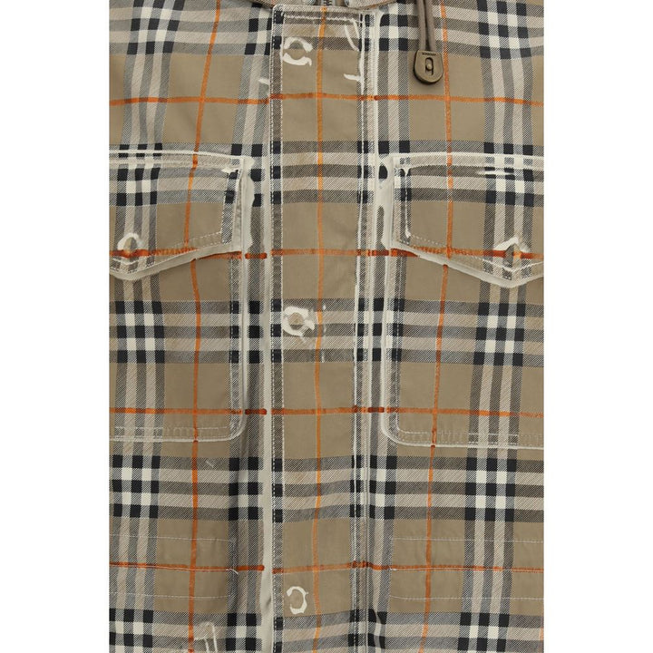 Burberry Beige Cotton Parka