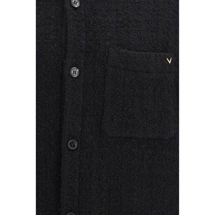 Valentino Garavani Black Cotton Full-Length Jacket