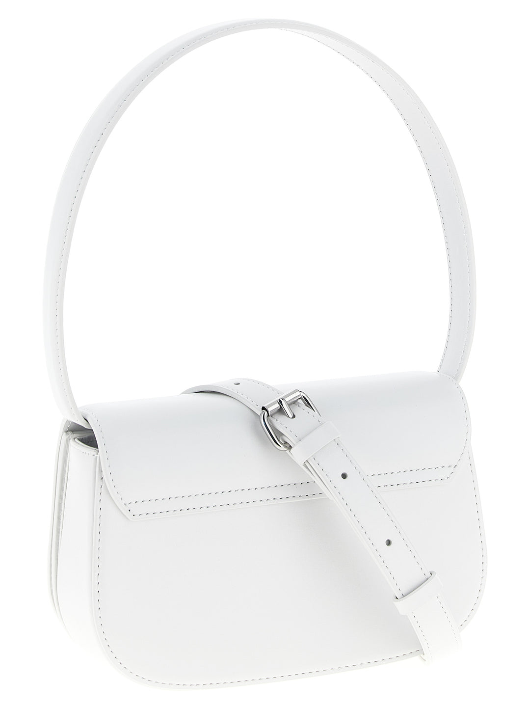 Diesel White Cowhide Shoulder Bag