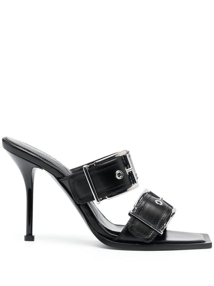 Alexander McQueen 100mm Buckled Leather Sandals