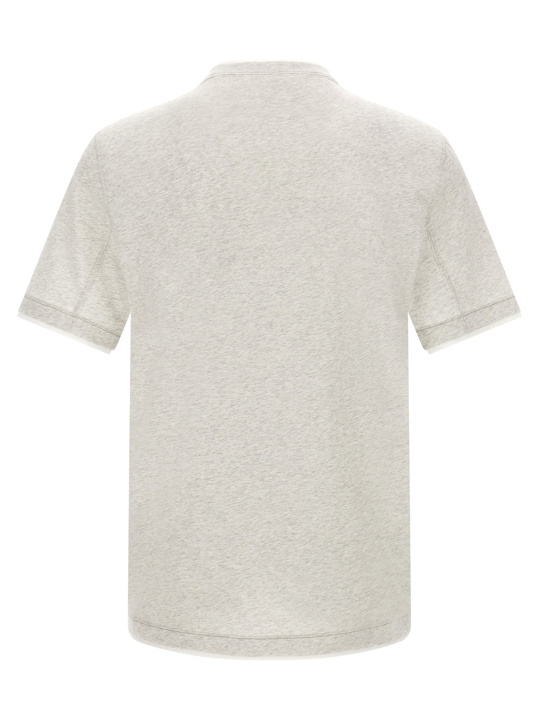 Brunello Cucinelli Gray Cotton T-Shirt