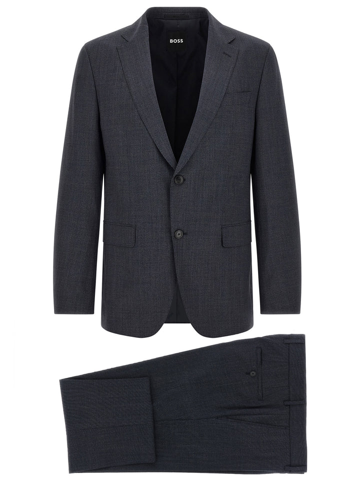 Hugo Boss Blue Polyester Two-Piece Suit