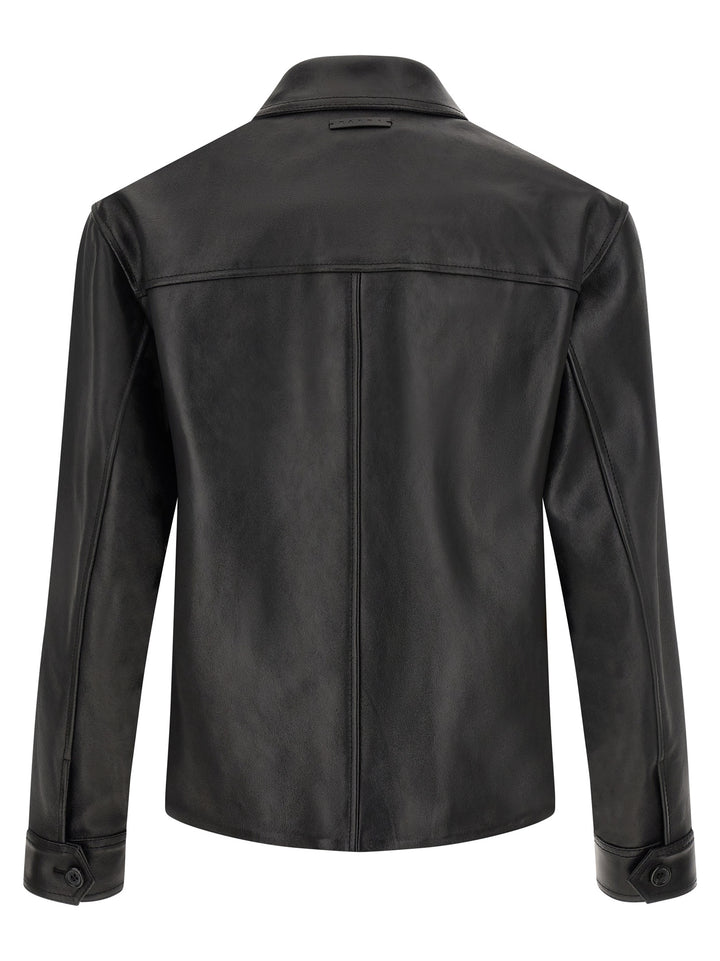 Marni Multicolor Calfskin Leather Jacket