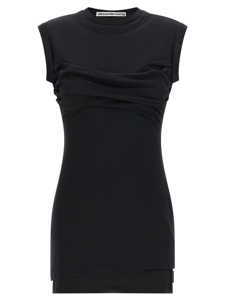 Alexander Wang Black Cotton Short Dress
