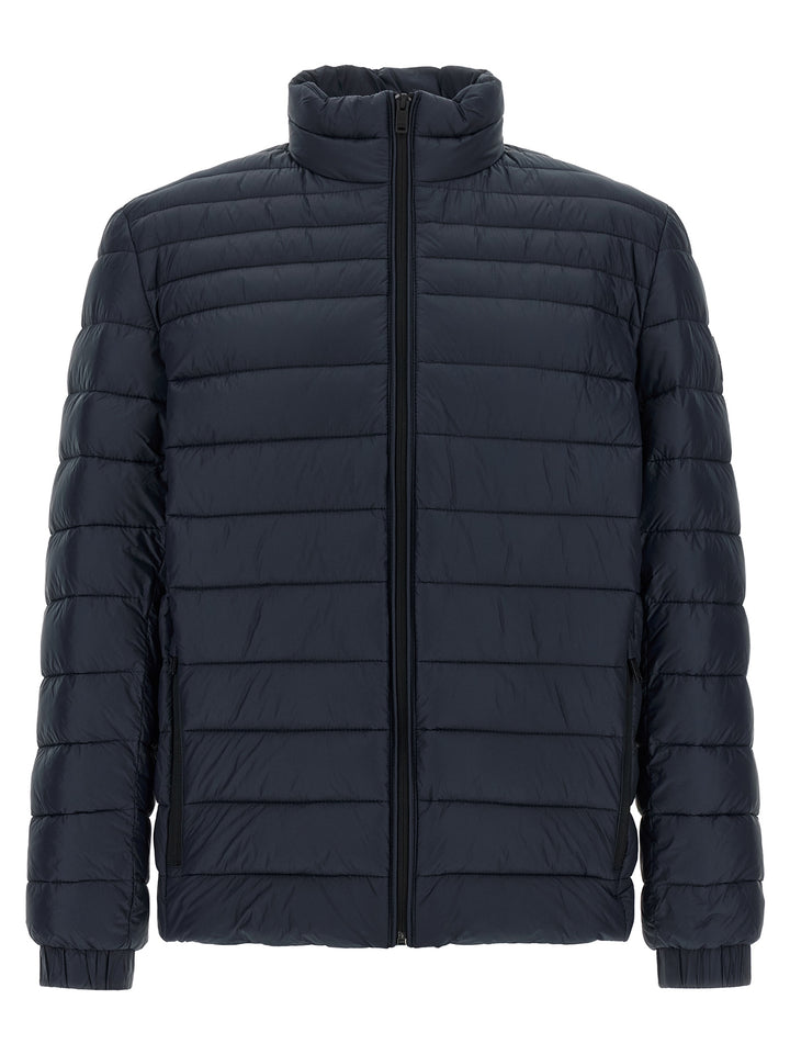 Hugo Boss Blue Polyamide Full-Length Jacket