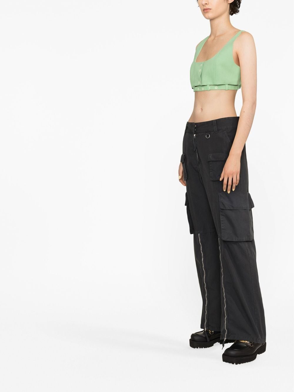 Ganni cropped tank top