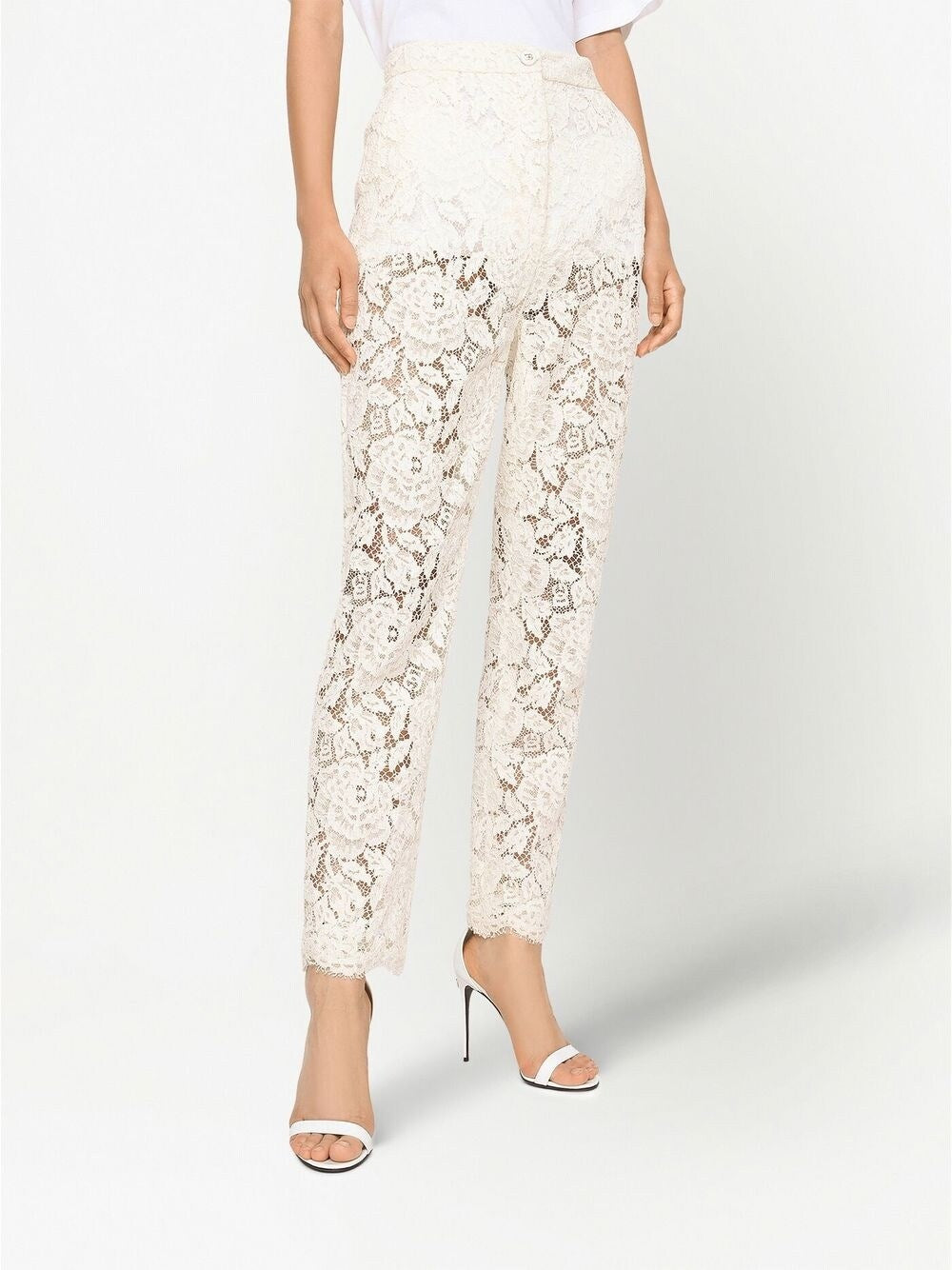 Dolce & Gabbana Floral lace trousers