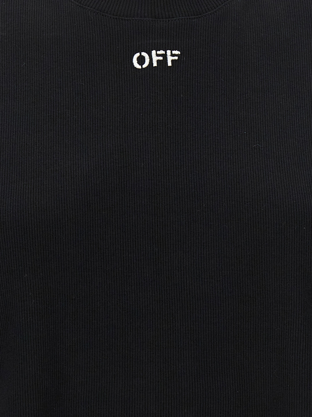 Off-White Black Cotton T-Shirt