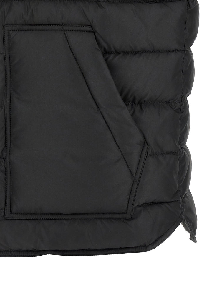 Dolce & Gabbana Black Polyester Sleeveless Jacket