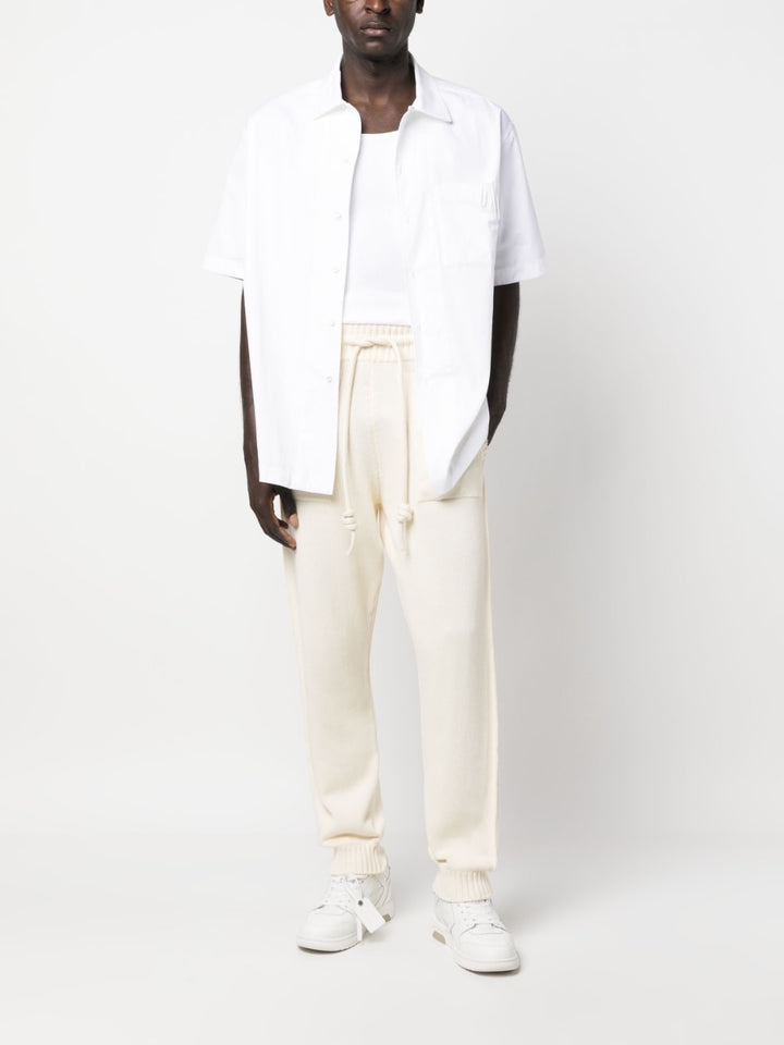 Off White Diag-stripe knitted track pants