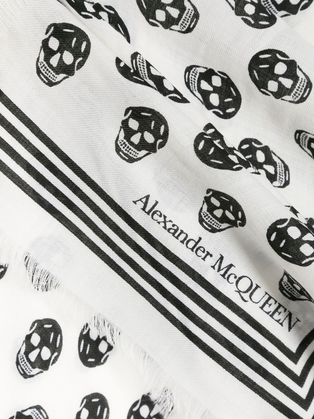 Alexander McQueen Skull wool scarf