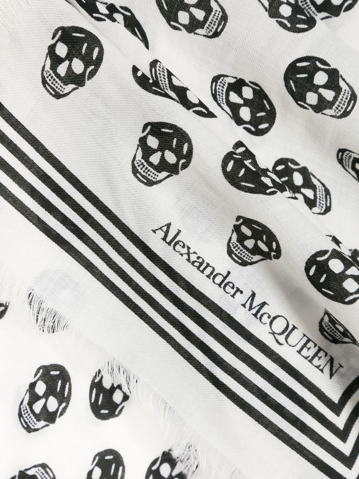 Alexander McQueen Skull wool scarf
