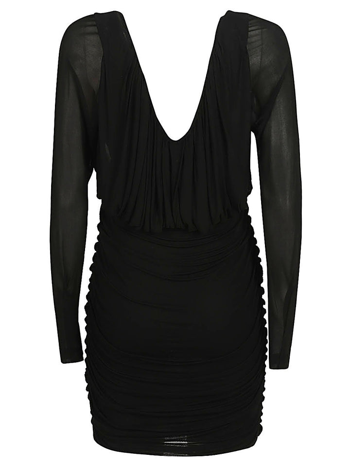 Saint Laurent Short dress with V-neck