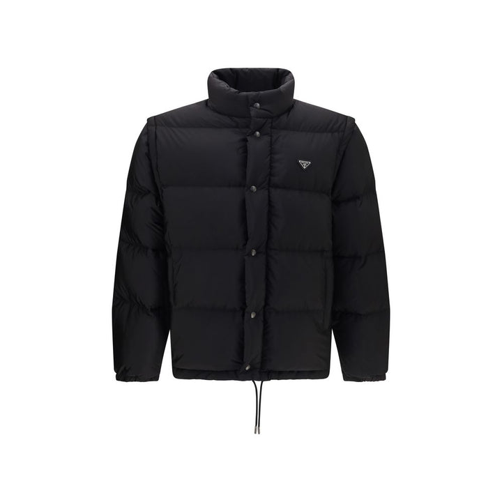 Prada Black Goose Down Full-Length Jacket