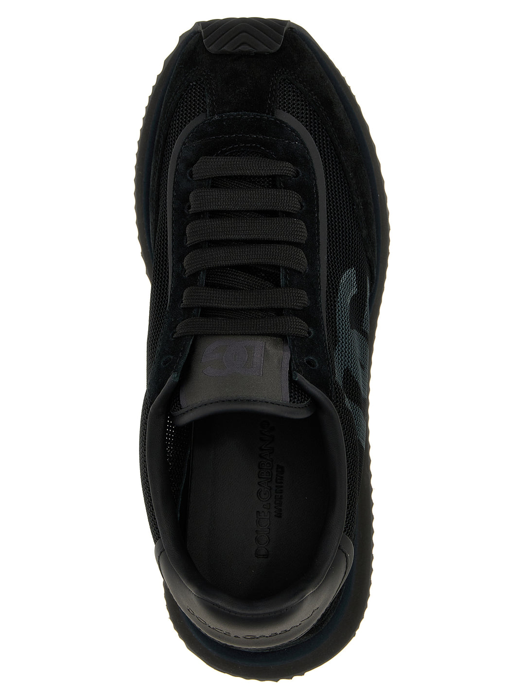 Dolce & Gabbana Black Calfskin Athletic Sneakers