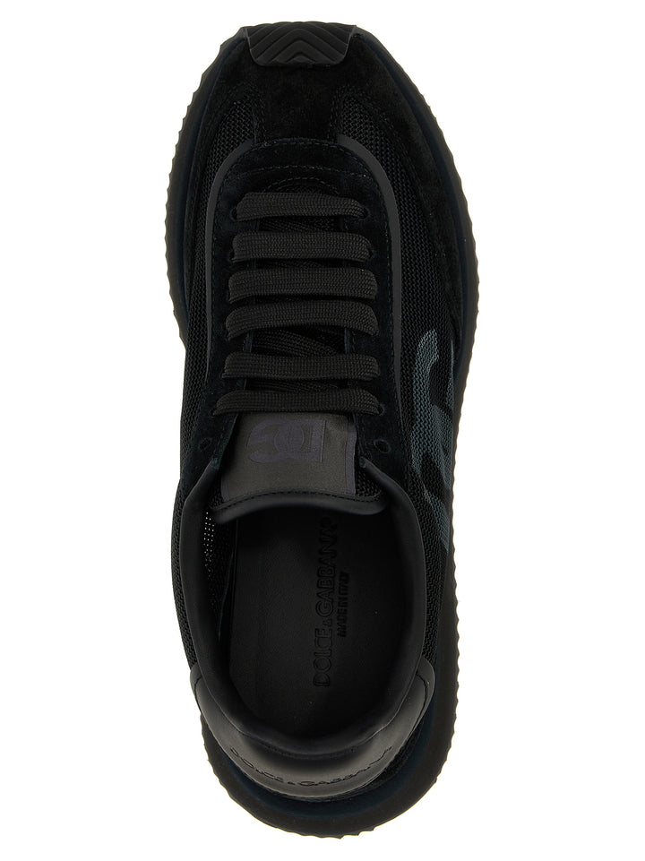 Dolce & Gabbana Black Calfskin Athletic Sneakers