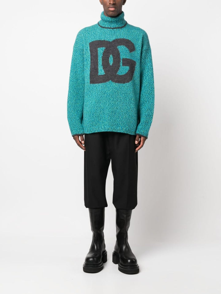 Dolce & Gabbana intarsia-knit logo jumper