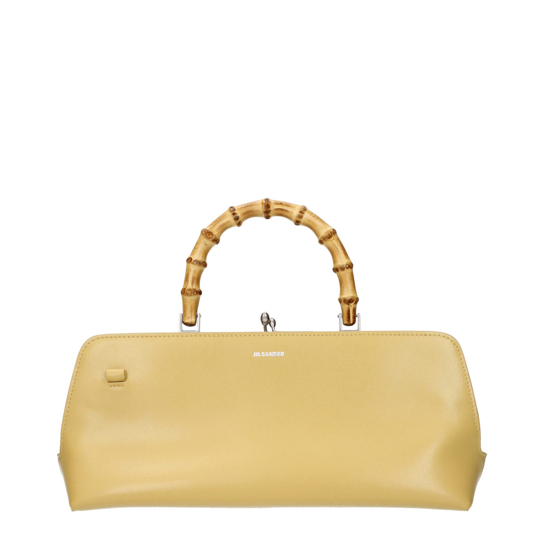 Jil Sander Yellow Leather Crossbody Bag