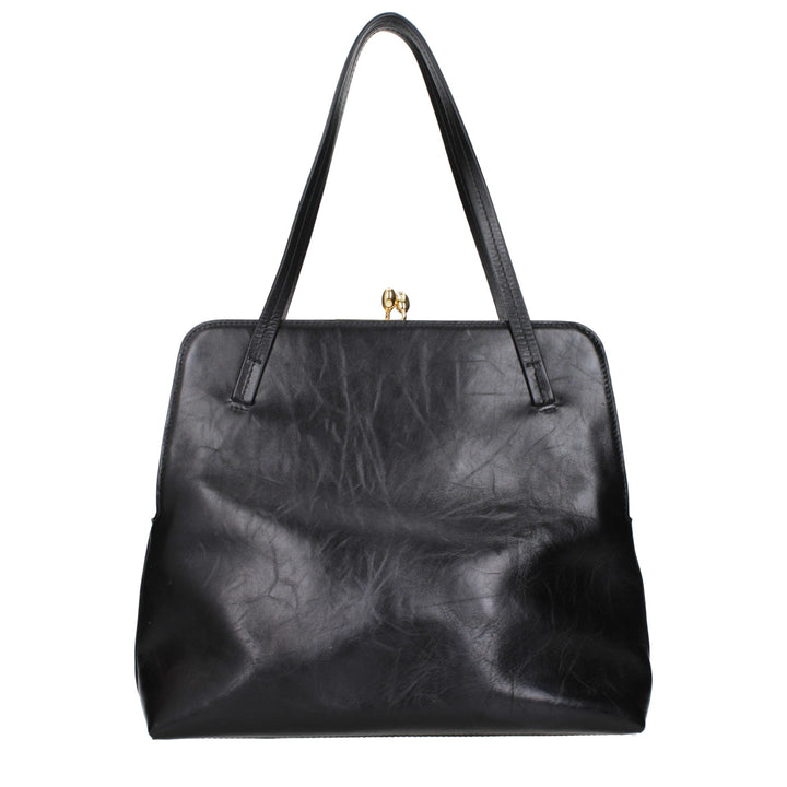 Jil Sander Black Leather Shoulder Bag
