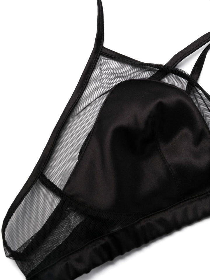 Dolce & Gabbana panelled tulle satin bra