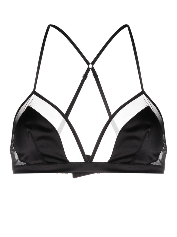 Dolce & Gabbana panelled tulle satin bra