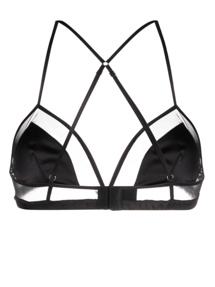 Dolce & Gabbana panelled tulle satin bra