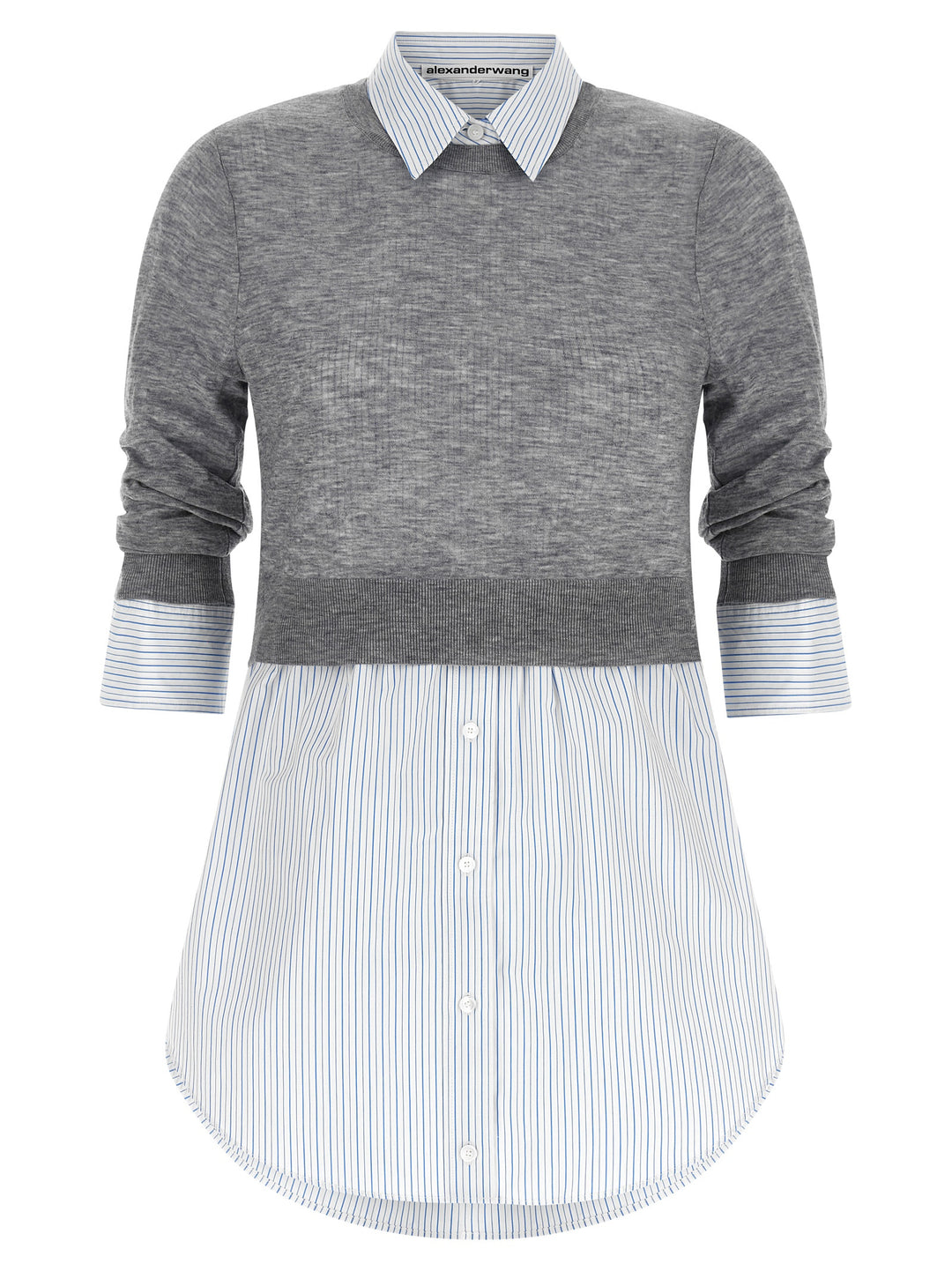 Alexander Wang Gray Wool Blouse