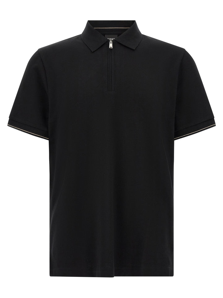 Hugo Boss Black Cotton Polo Shirt
