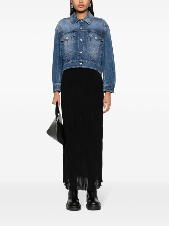 Alexander McQueen Cropped denim jacket