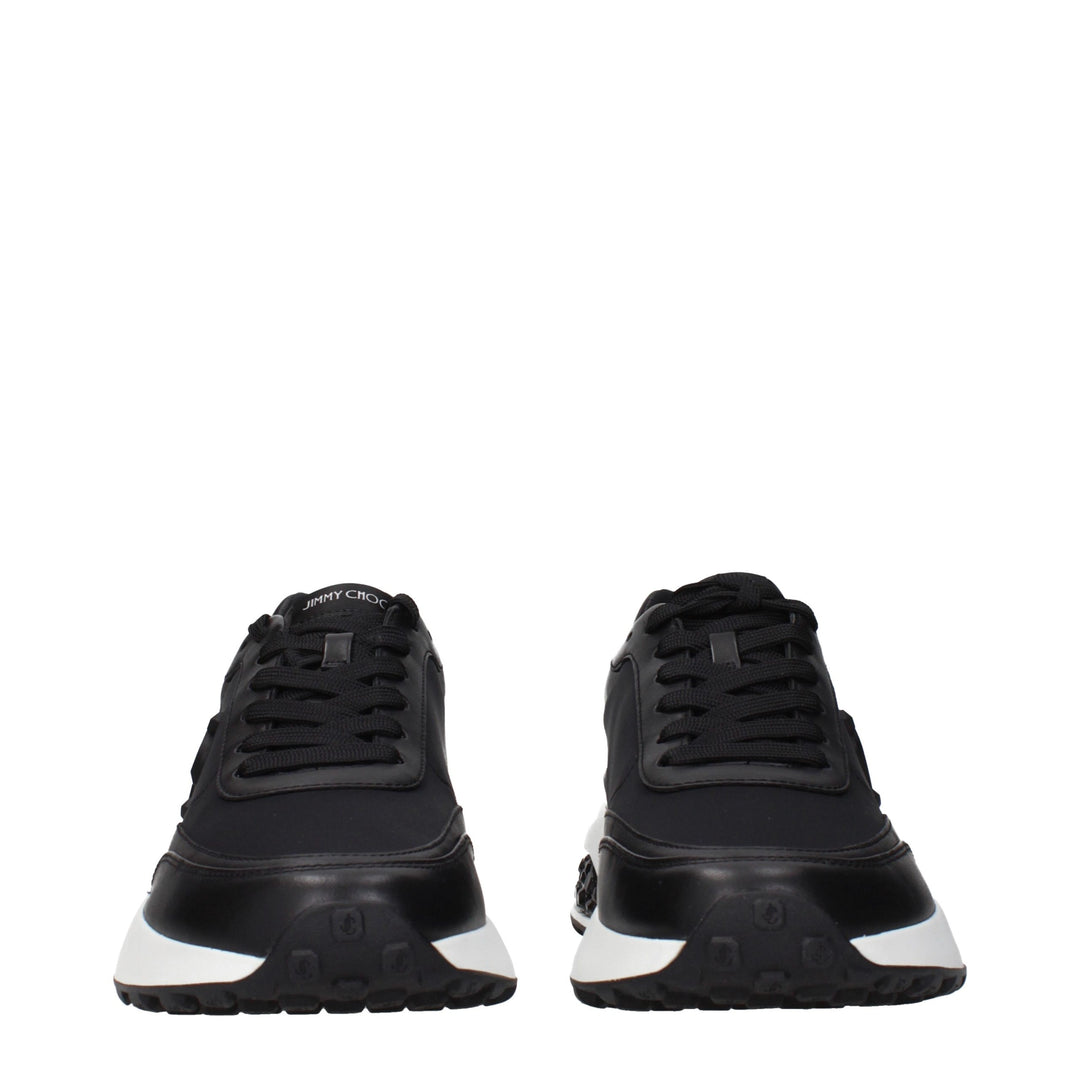 Jimmy Choo Black Fabric Athletic Sneakers