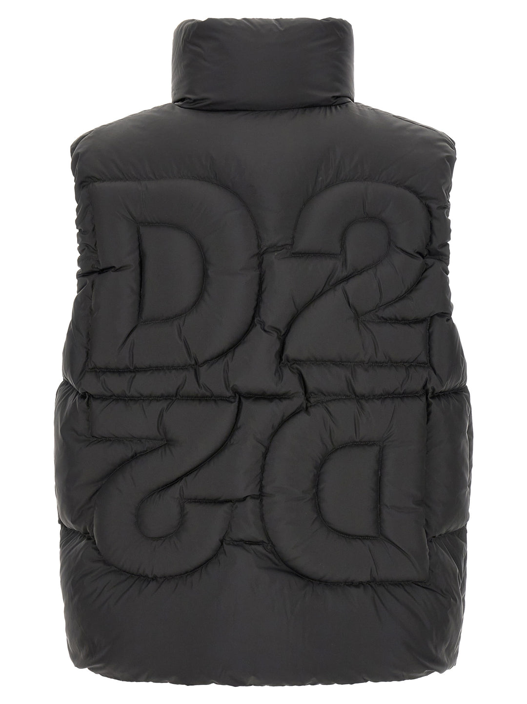 Dsquared² Black Polyester Sleeveless Jacket