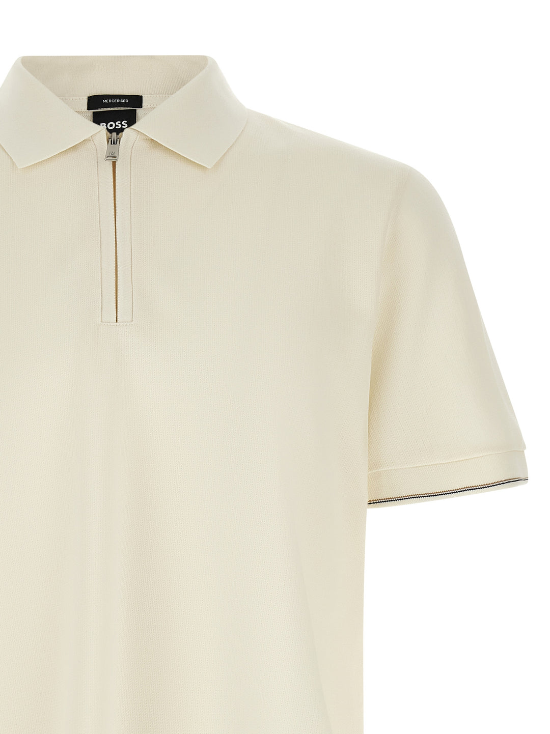 Hugo Boss Beige Cotton Polo Shirt
